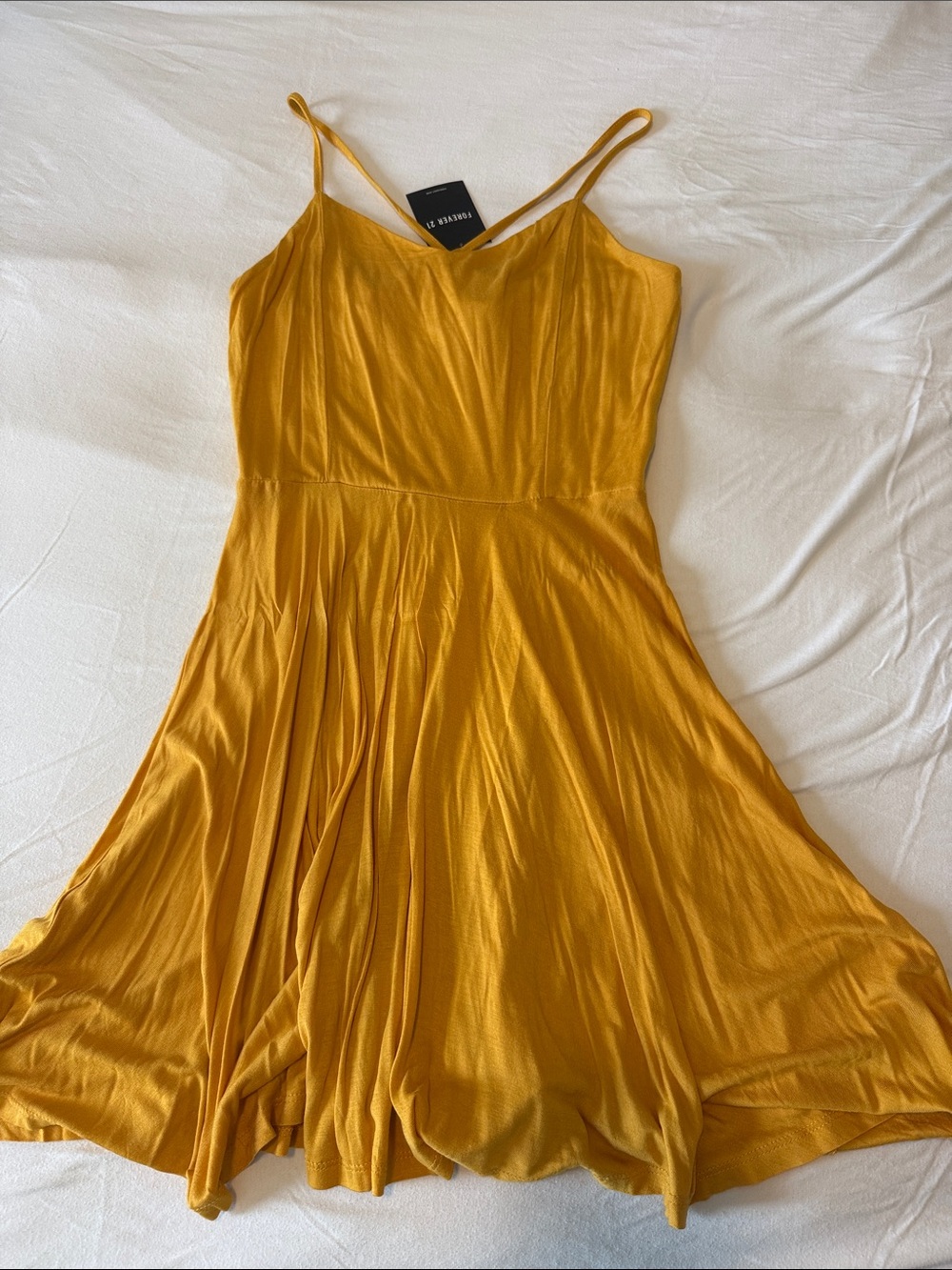 Forever 21 Spaghetti Strap Mini Dress Duo in Blue and Mustard - Picture 3 of 7